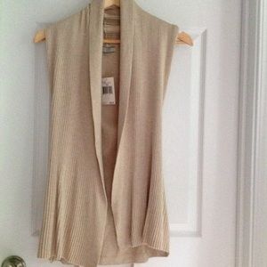 Guess Sleeveless Drape Front Cardigan. XS.